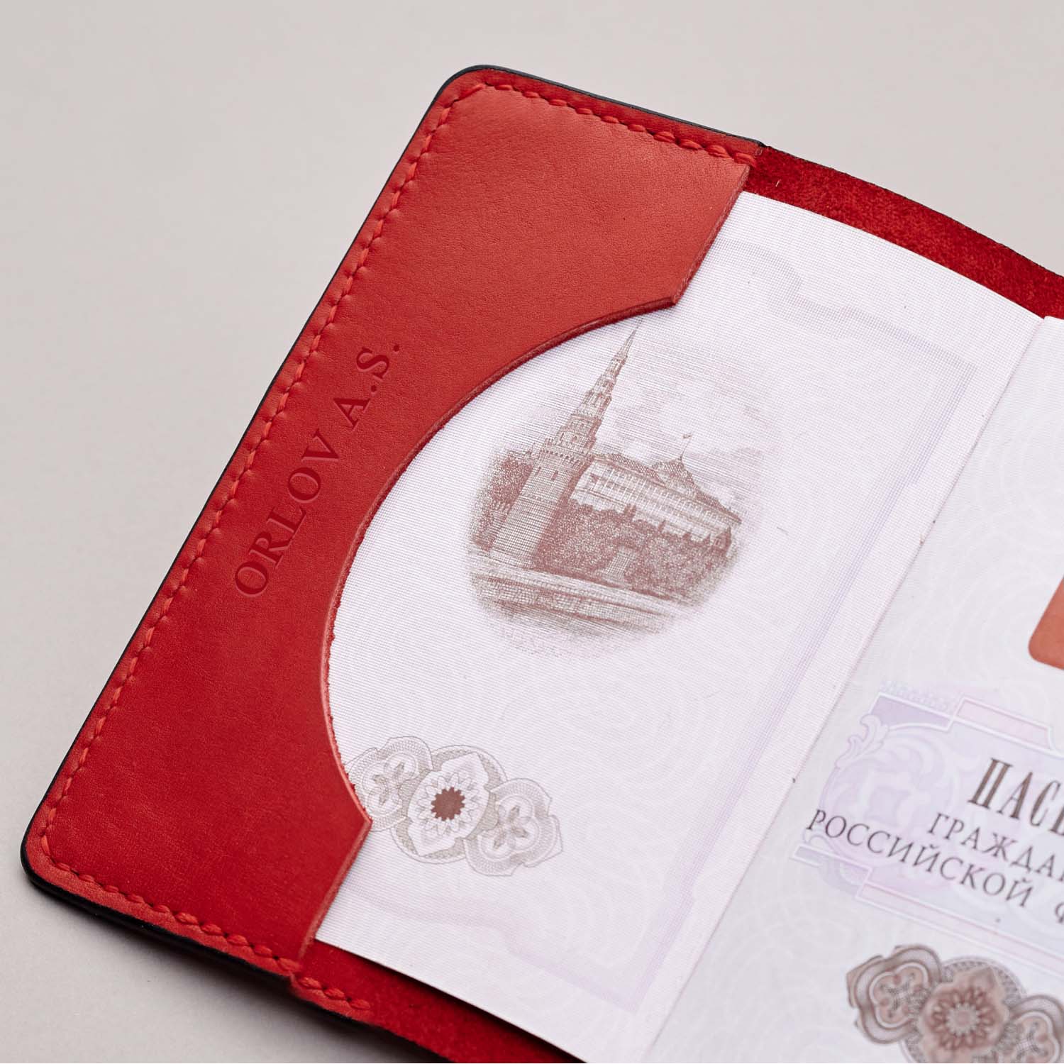 Обложка для паспорта Red