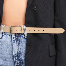 Ремень женский Бежевый