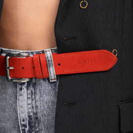 Ремень женский Красный