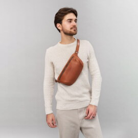 Сумка Бананка Коричневая