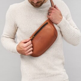 Сумка Бананка Коричневая