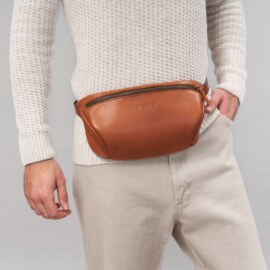 Сумка Бананка Коричневая