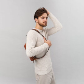 Сумка Бананка Коричневая