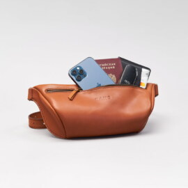 Сумка Бананка Коричневая