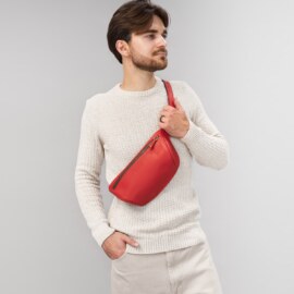 Сумка Бананка Красная