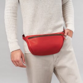 Сумка Бананка Красная