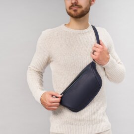 Сумка Бананка Синяя