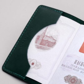 Обложка для паспорта Green