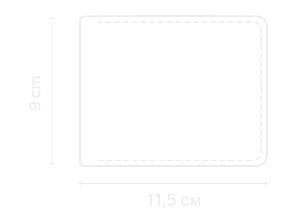 Схема изделия Бумажник Long Синий