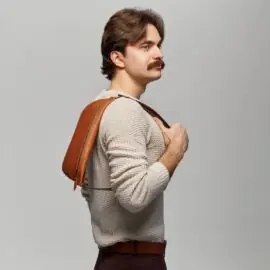 Сумка Бананка Flat Коричневая