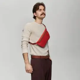 Сумка Бананка Flat Красная