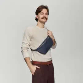 Сумка Бананка Flat Синяя